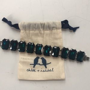 Chloe & Isabel teal crystal bracelet